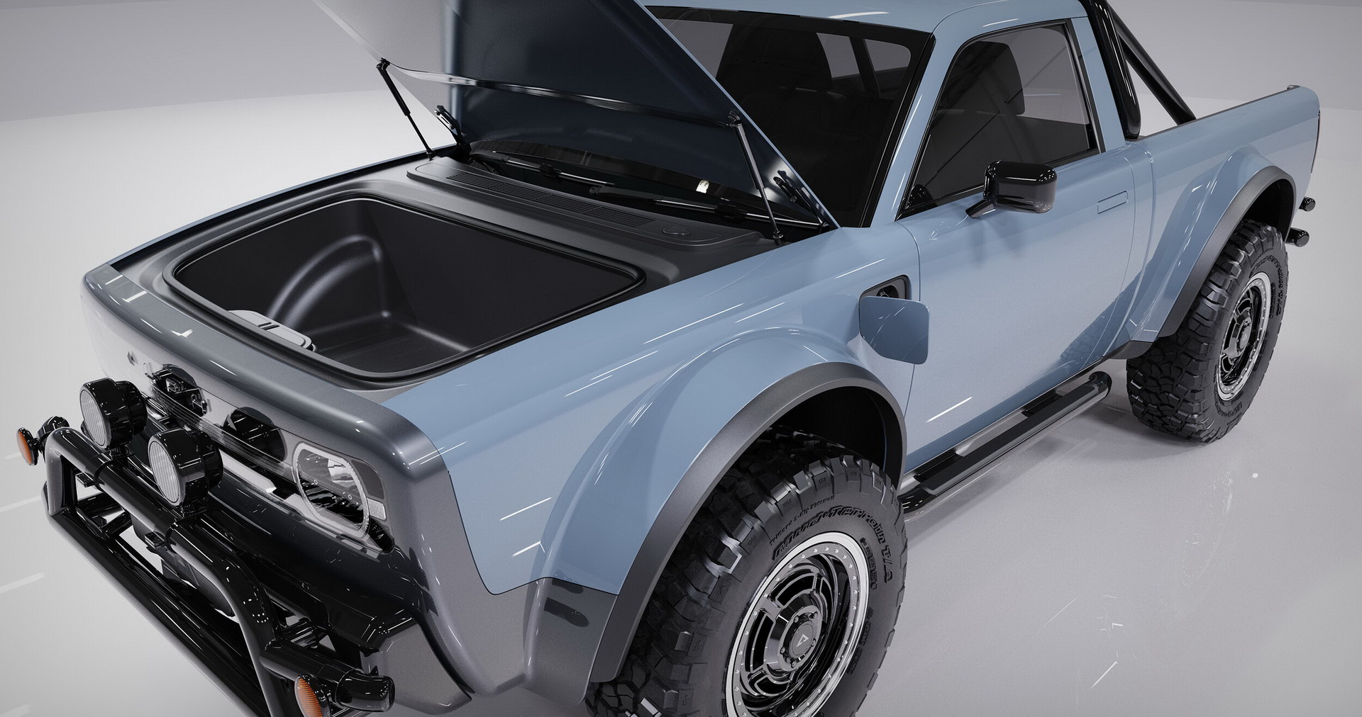 Alpha’s New Wolf Electric Pickup Looks Like It Came Back From The Future