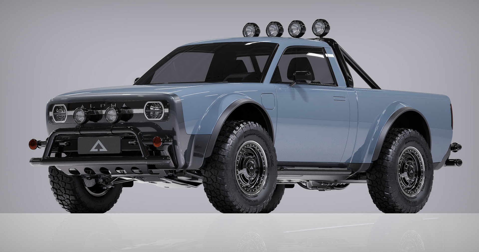 Alpha’s New Wolf Electric Pickup Looks Like It Came Back From The Future