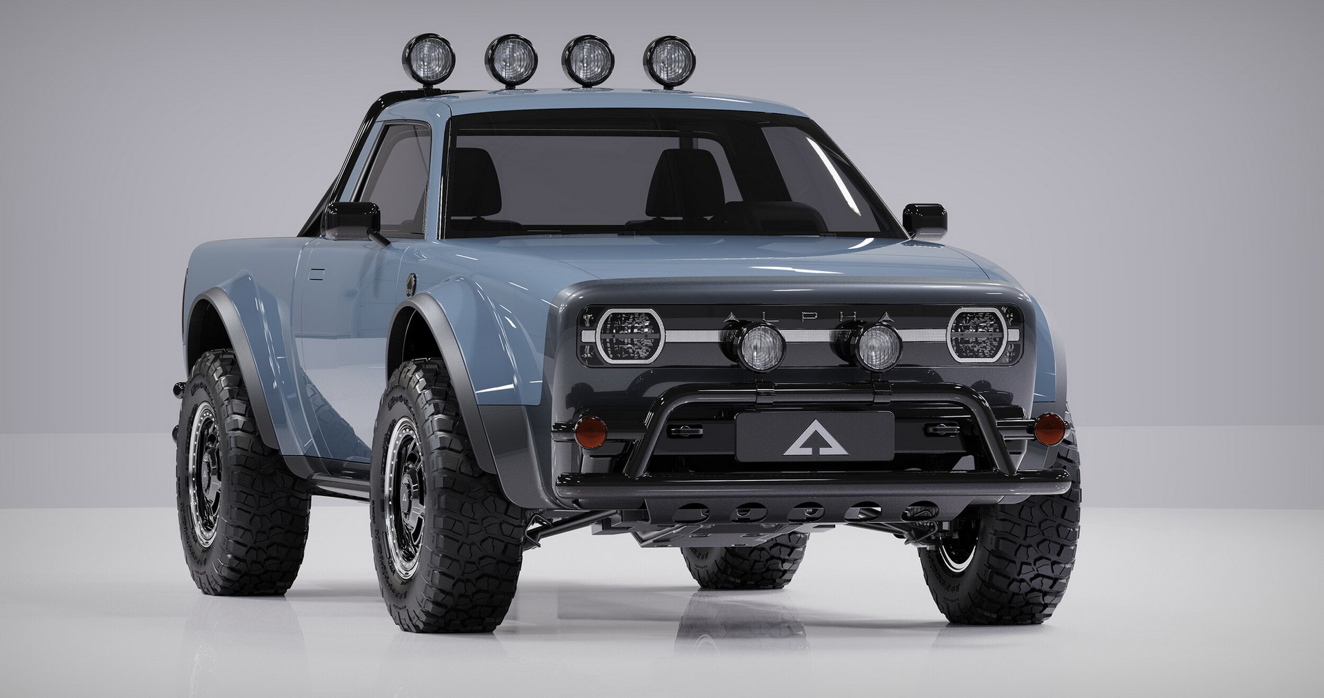 Alpha’s New Wolf Electric Pickup Looks Like It Came Back From The Future