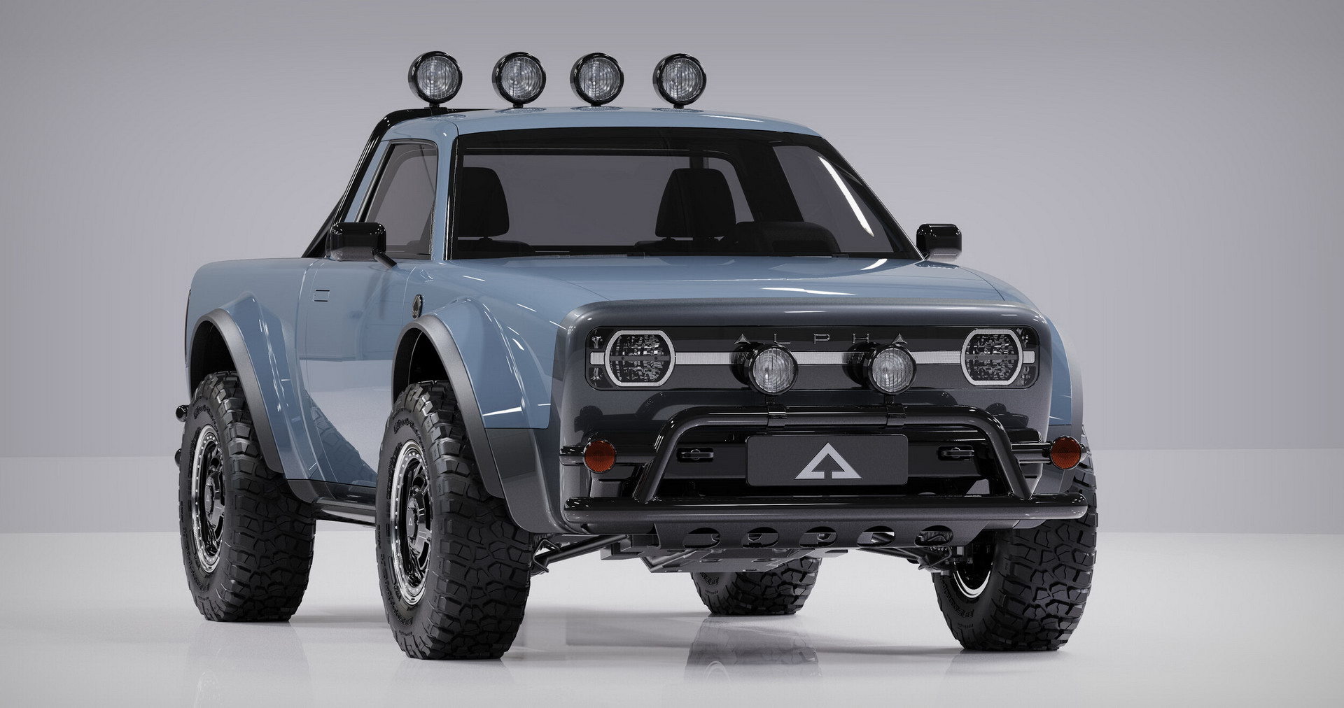 Alpha’s New Wolf Electric Pickup Looks Like It Came Back From The Future