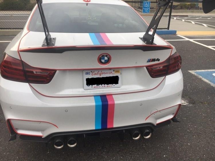 Red Pinstripes And Massive Wing Don’t Do This BMW M4 Coupe Justice