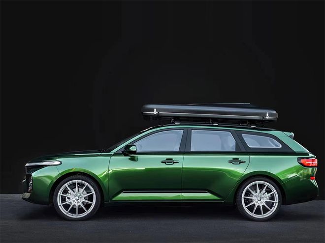 GM China’s Baojun RC-5W Compact Wagon Gets A Roof-Mounted Pop-Up Tent