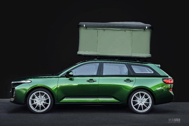 GM China’s Baojun RC-5W Compact Wagon Gets A Roof-Mounted Pop-Up Tent