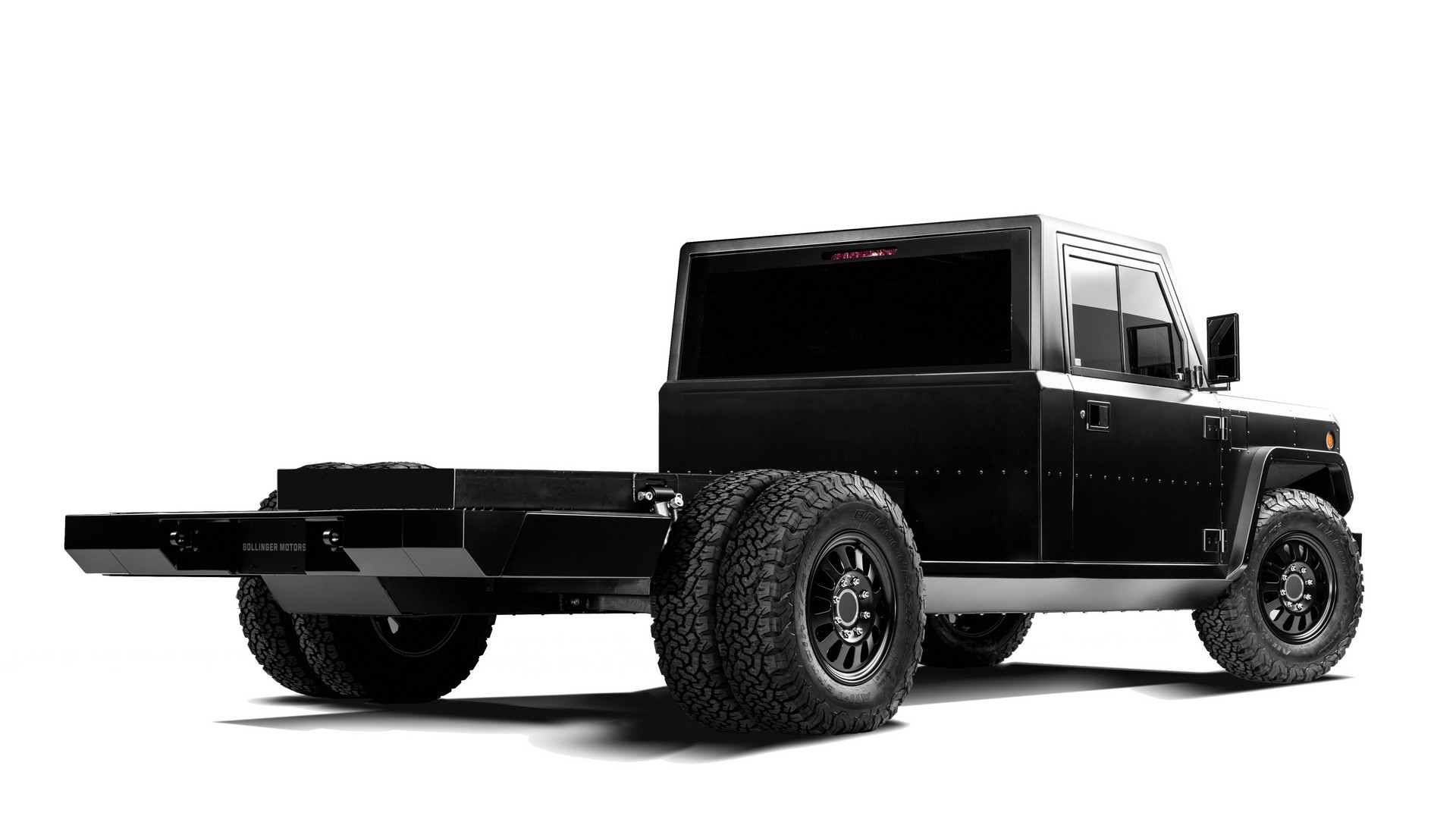 Bollinger B2 Chass-E Cab Getting Rear-Wheel Drive And Dually Variants