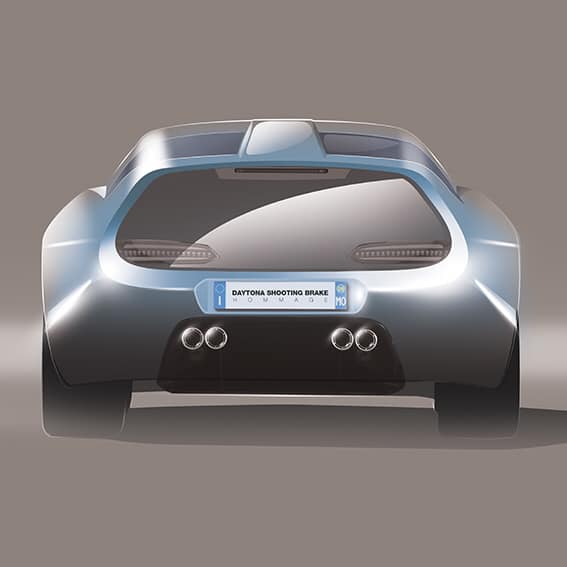 Get A Better Look At The Coachbuilt Daytona Shooting Brake Hommage