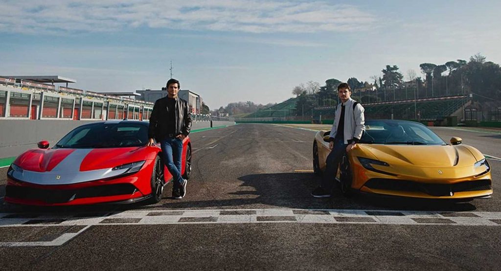 Charles Leclerc And Carlos Sainz Race Two Ferrari SF90s