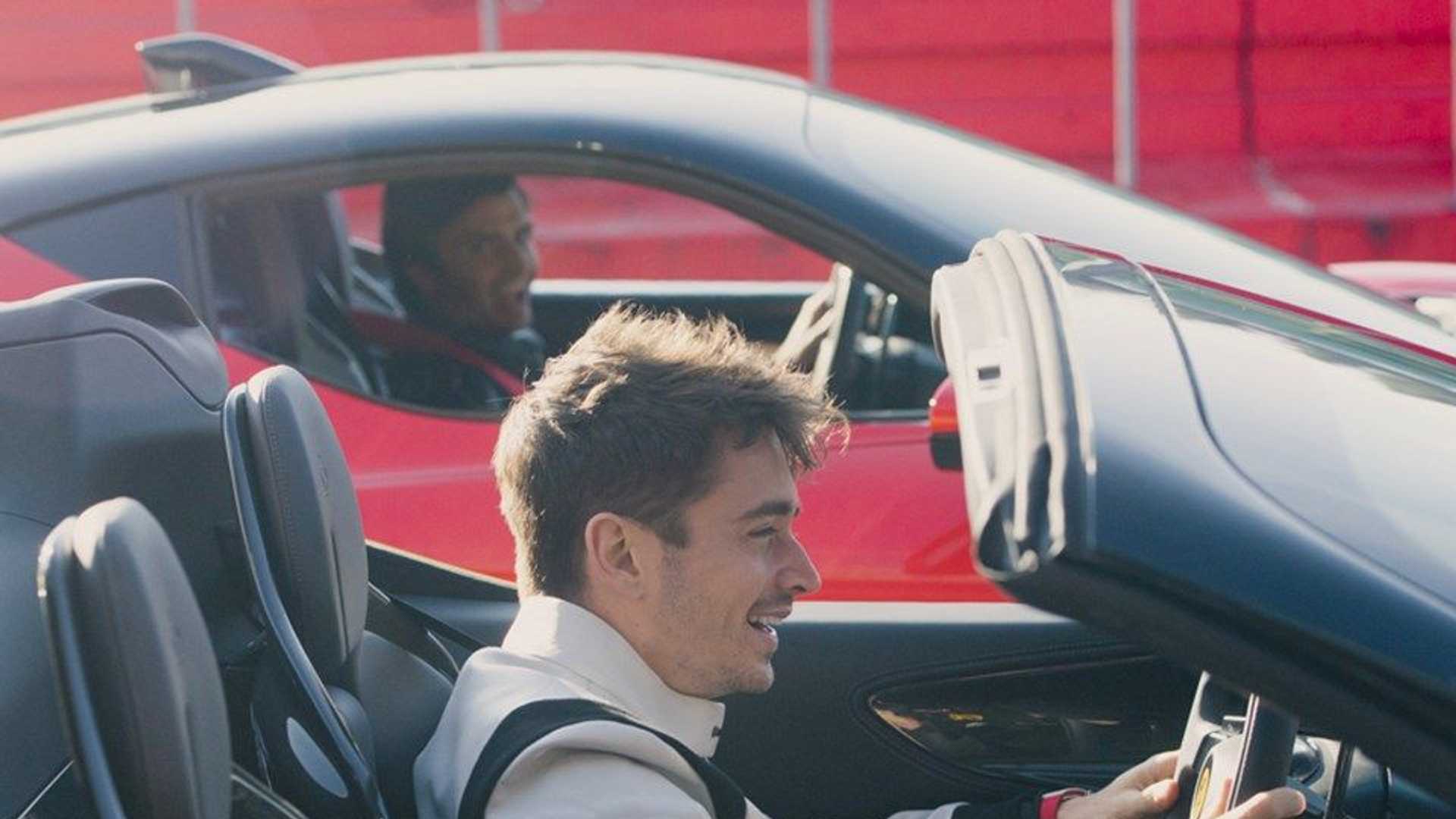 Charles Leclerc And Carlos Sainz Race Two Ferrari SF90s