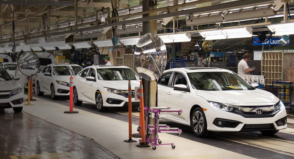  Honda To Halt North American Production Due To Supply Issues