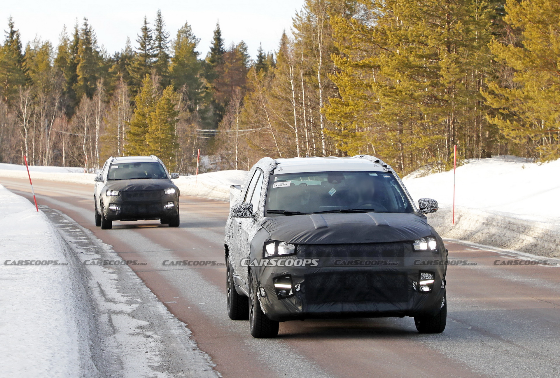 Jeep’s Compass-Based Seven-Seater Spied Testing In Northern Sweden