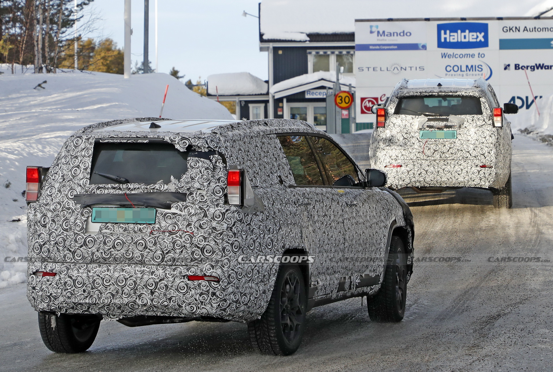 Jeep’s Compass-Based Seven-Seater Spied Testing In Northern Sweden