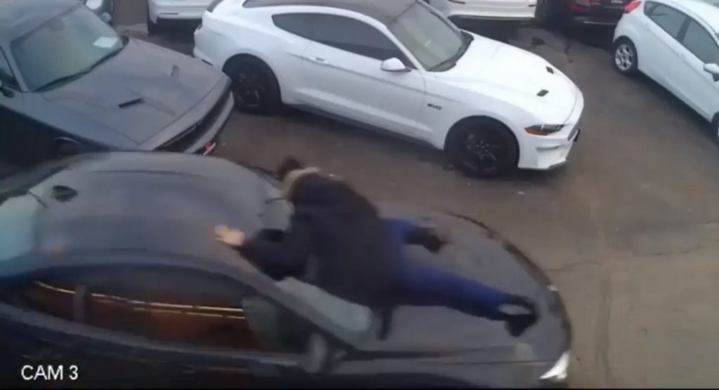  Canadian Steals BMW M4 From Dealership With Sales Rep Hanging On Hood For Dear Life