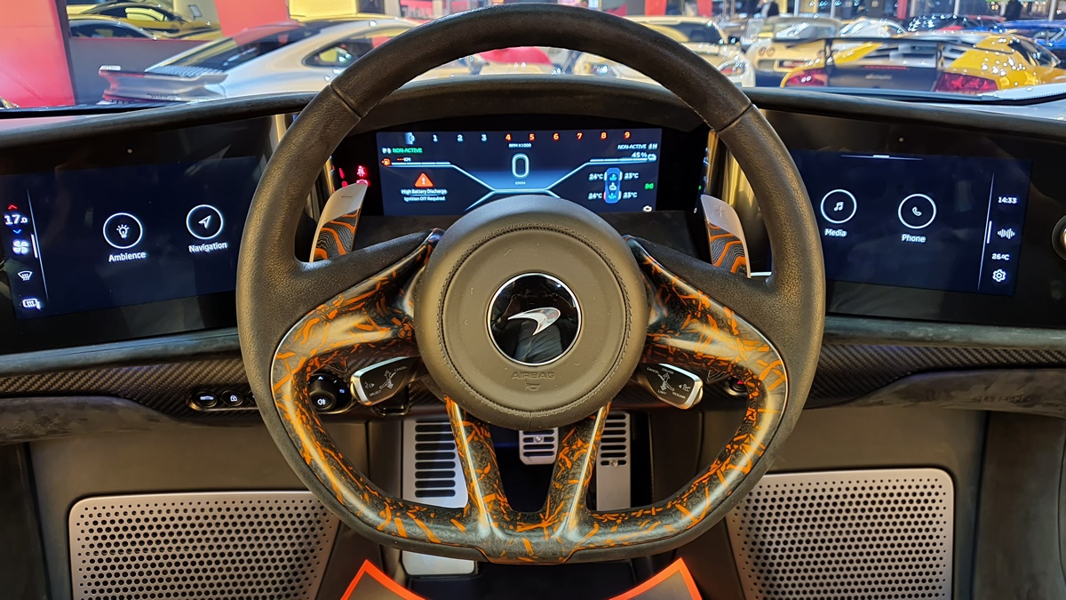 Care For A Freshly-Delivered McLaren Speedtail With A Wood Grain Steering Wheel?