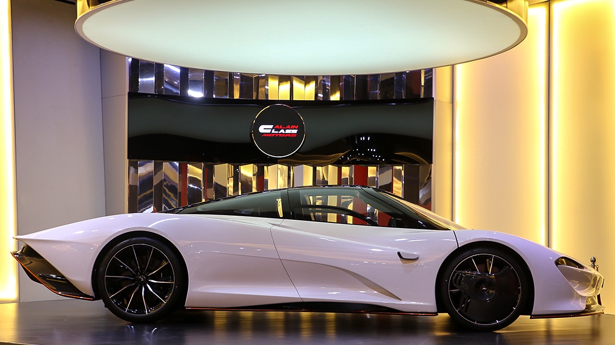 Care For A Freshly-Delivered McLaren Speedtail With A Wood Grain Steering Wheel?