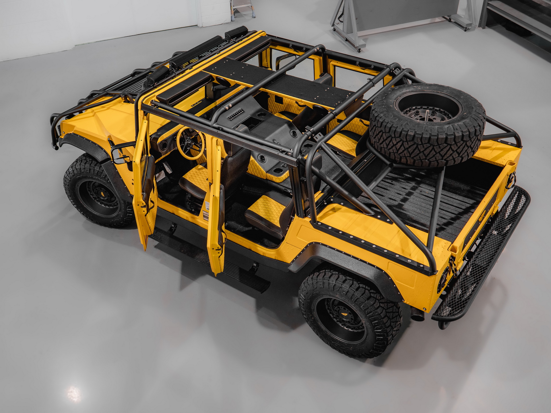 Mil-Spec’s First Hummer M1-R Is A Bright Yellow 800 HP Supertruck With A $400k Price Tag