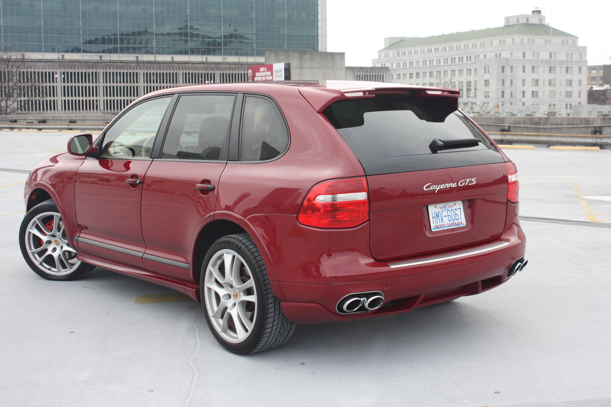 2009 Porsche Cayenne GTS in Black  Rear angle view Stock Photo  Alamy