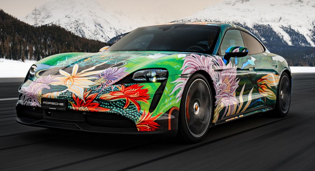  Porsche Taycan 4S Art Car Heading To Auction Next Month