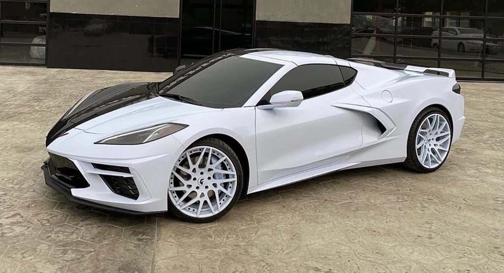 This Split-Color C8 Corvette Is A Ride Fit For Batman’s Two-Face