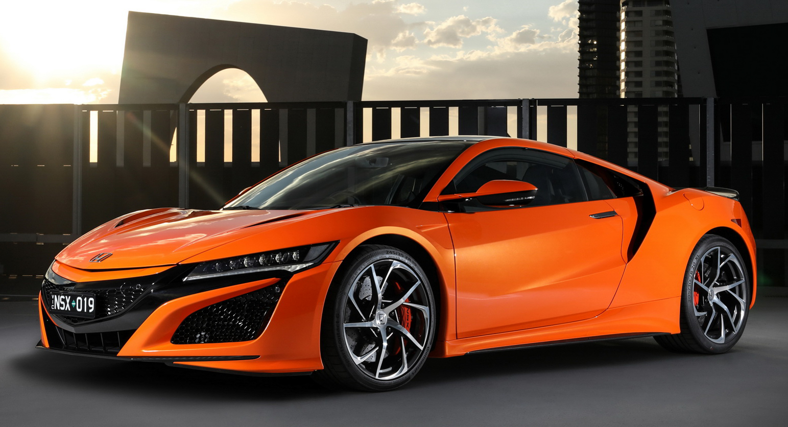 京商　HONDA  SNX 1/18 Samurai Kyosho Honda Acura NSX in Silver from 2020. KSR18023S