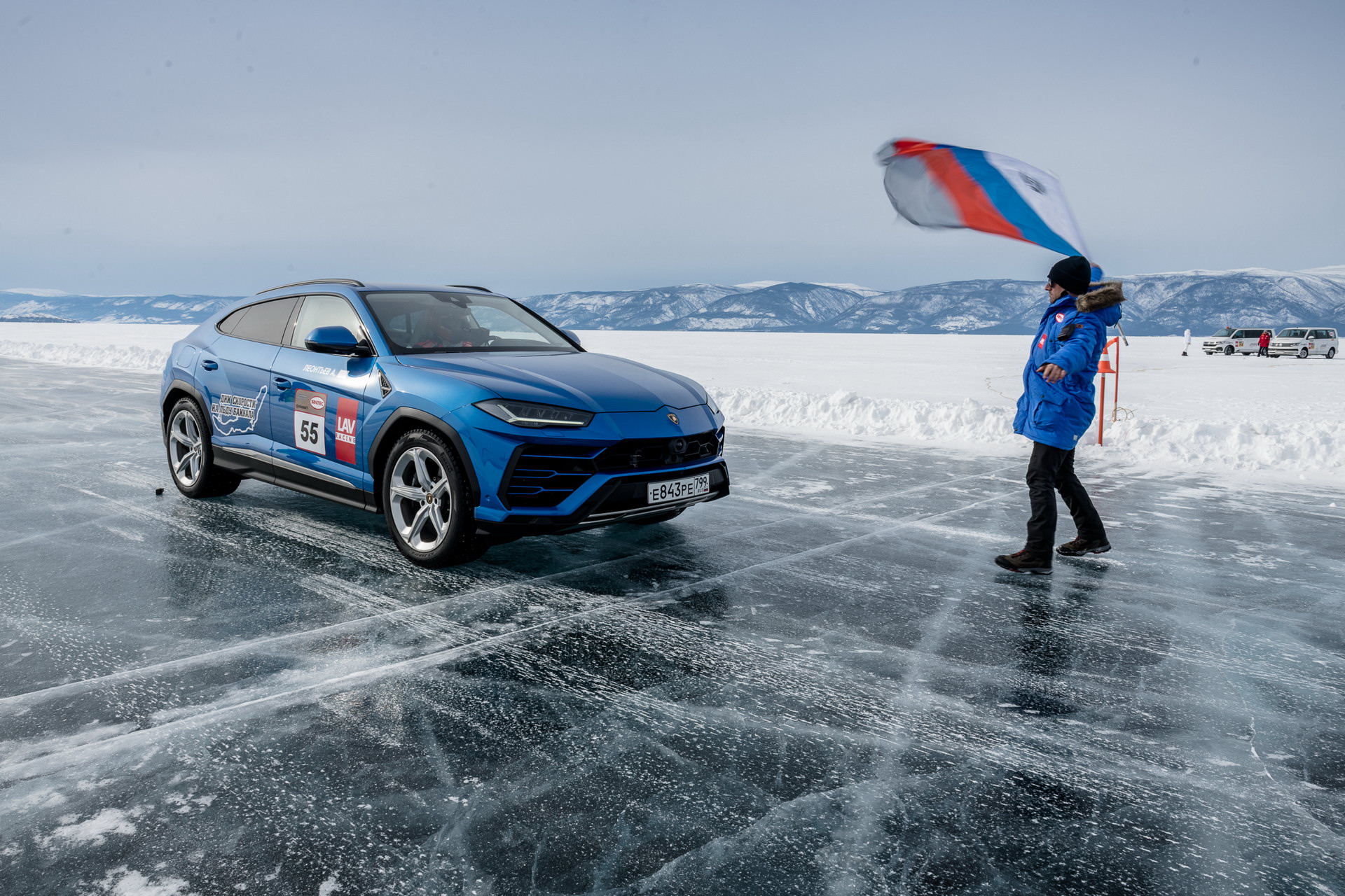 Lamborghini Urus Breaks Top Speed Record On Ice At Russia’s Lake Baikal