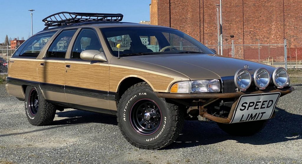  Leave Crossover Drivers Behind With This Lifted 1995 Buick Roadmaster Wagon