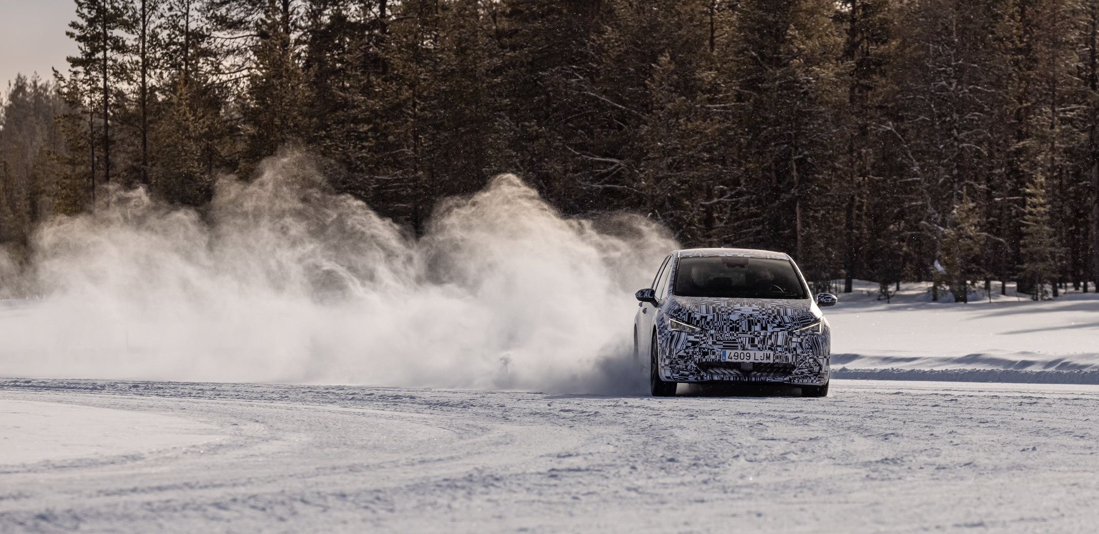 2021 Cupra Born Electric Hatchback Goes Drifting On Ice, Debut Set For Early May