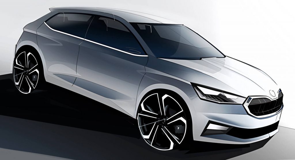  Skoda Shows Official Sketches Of 2021 Fabia, Launch Set For May 4