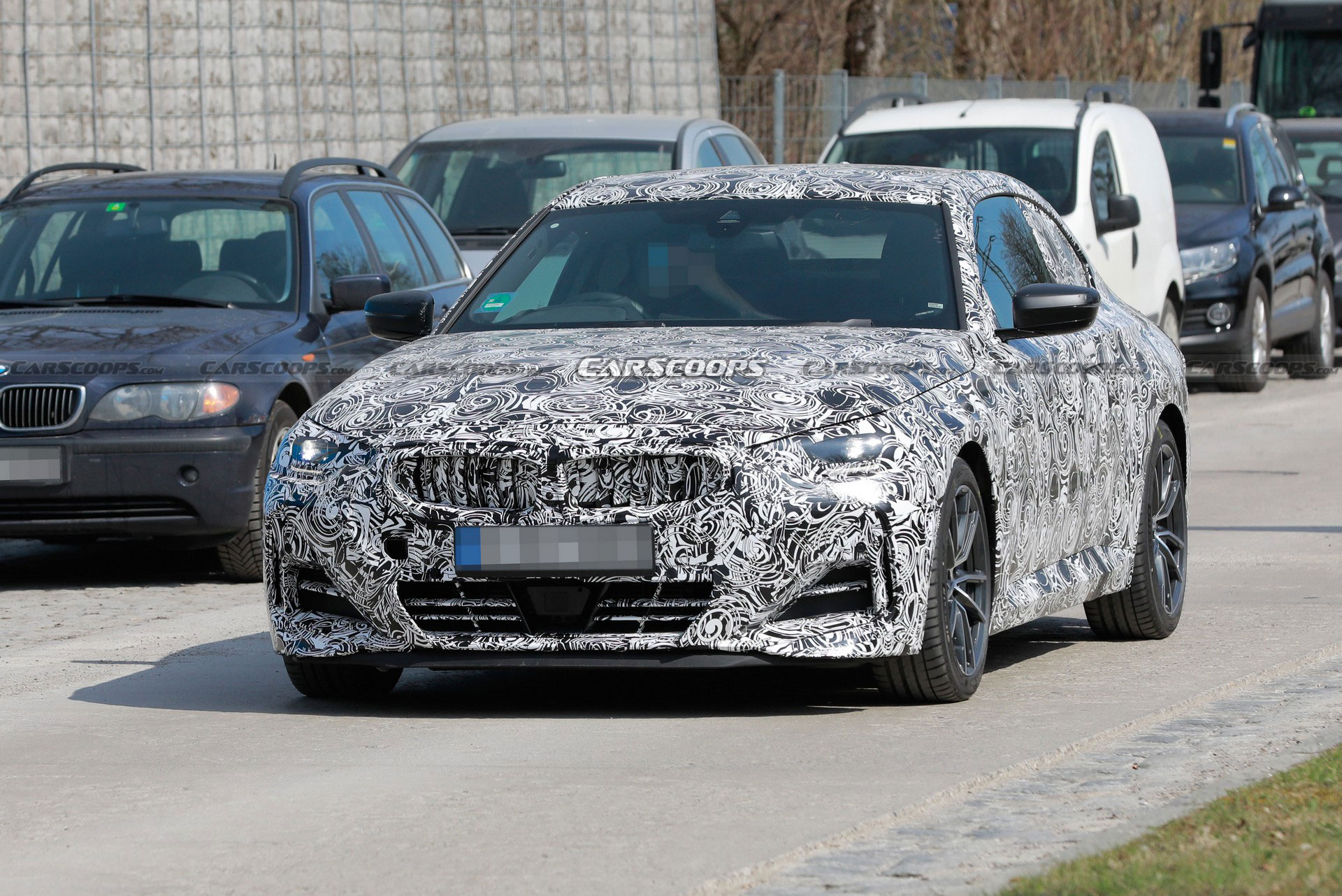 2022 BMW 2-Series Loses Camouflage, Shows More Of Its Face