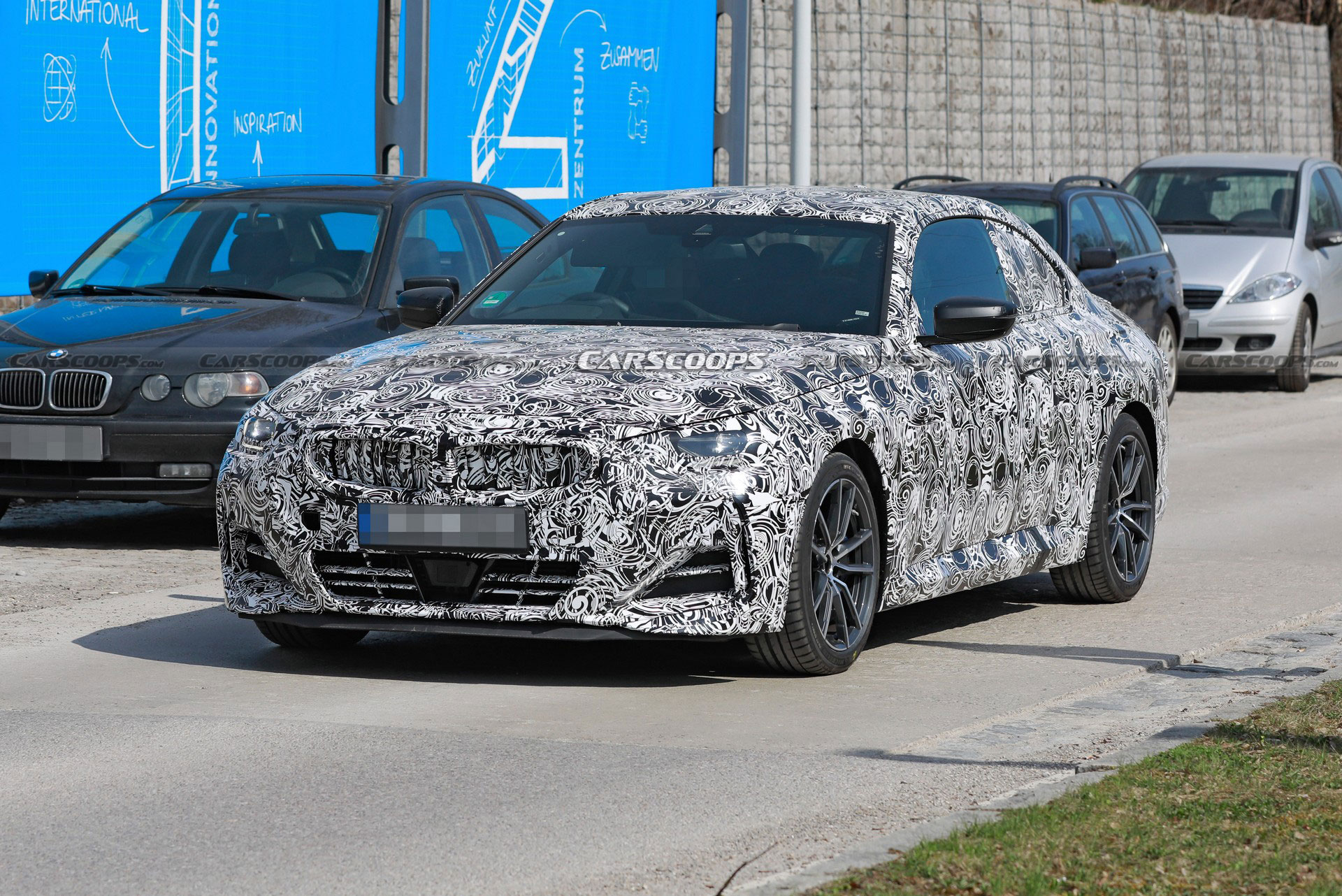 2022 BMW 2-Series Loses Camouflage, Shows More Of Its Face