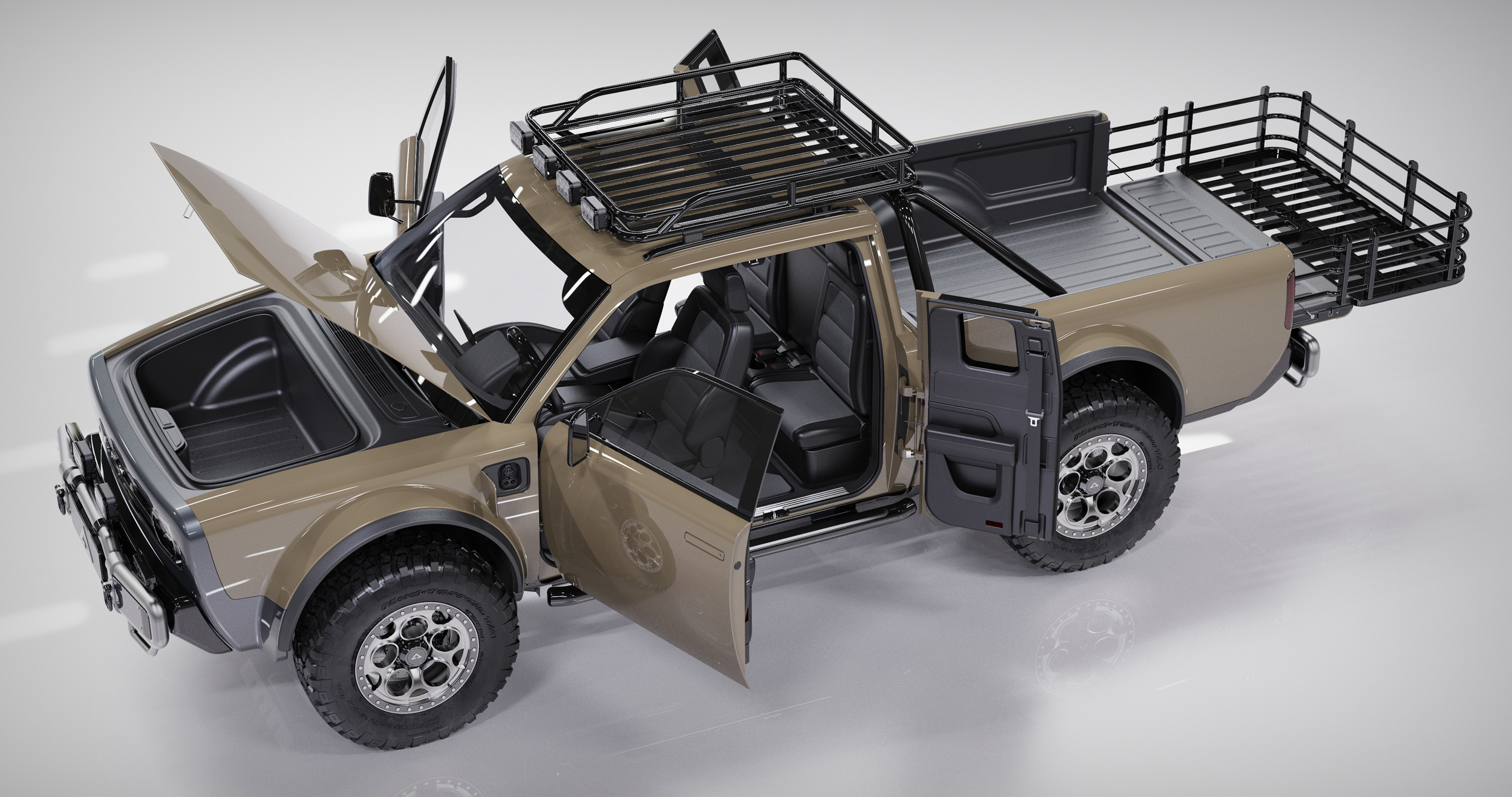 Alpha Wolf+ Gives The Electric Pickup Extra Space With Extended Cab