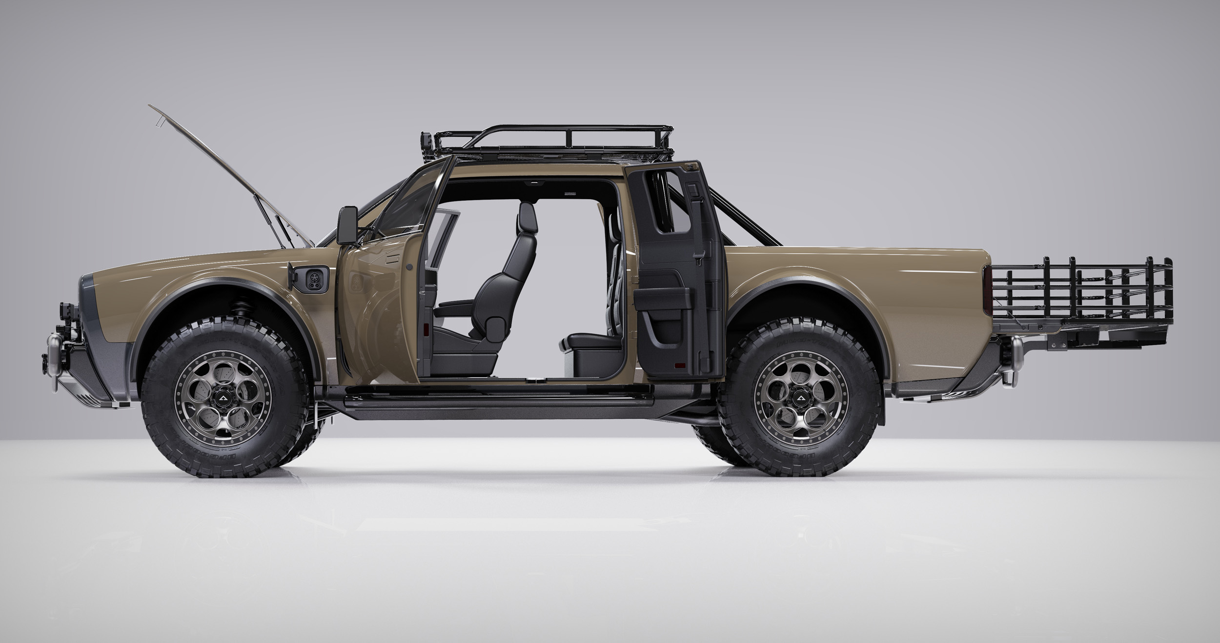 Alpha Wolf+ Gives The Electric Pickup Extra Space With Extended Cab