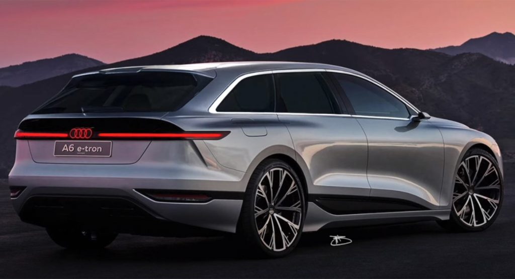  Audi A6 E-Tron Looks Even More Beautiful As An Avant Wagon