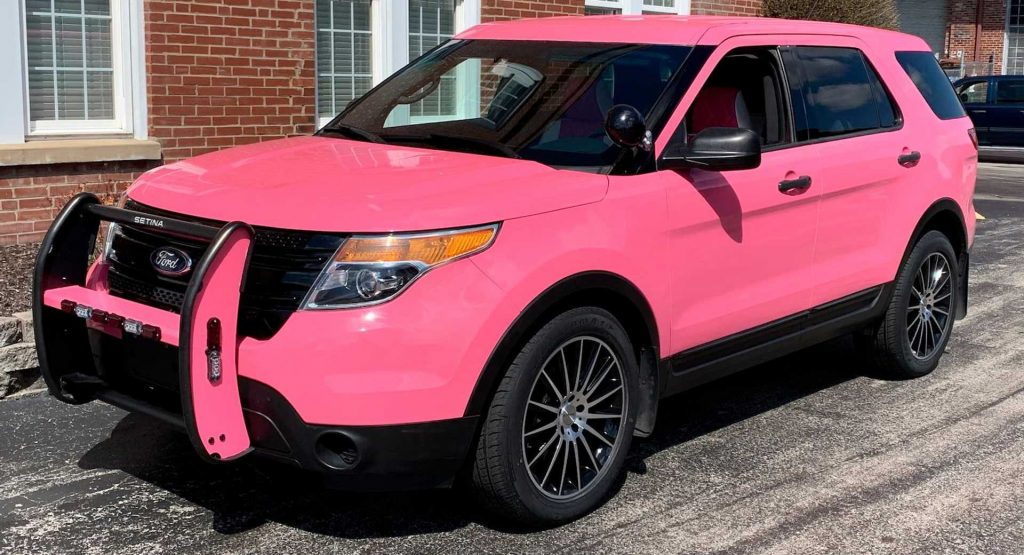  For Around $20,000, This Hot Pink Ford Explorer Interceptor Wants To Protect And Serve You