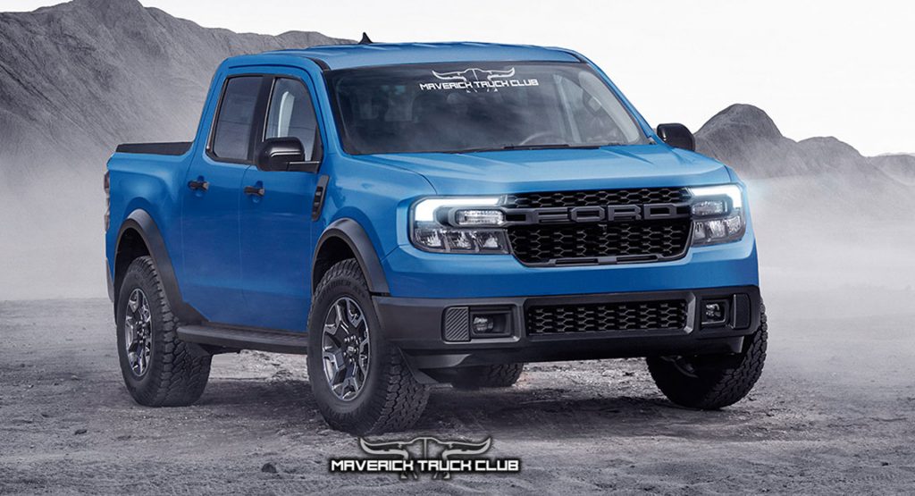  Ford Maverick Raptor Renderings Show What An Affordable, Off-Road-Oriented Small Pickup Could Look Like