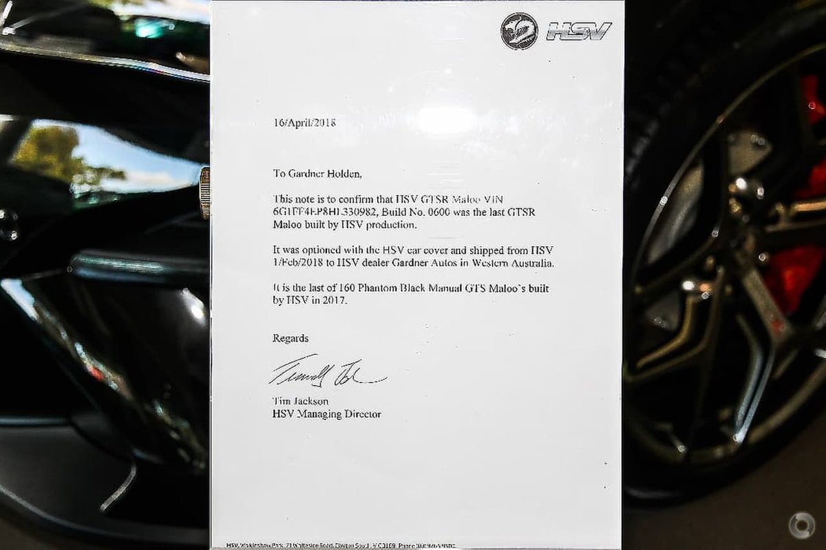 Last HSV GTSR Maloo Ever Made Is Up For Sale For AU$750,000