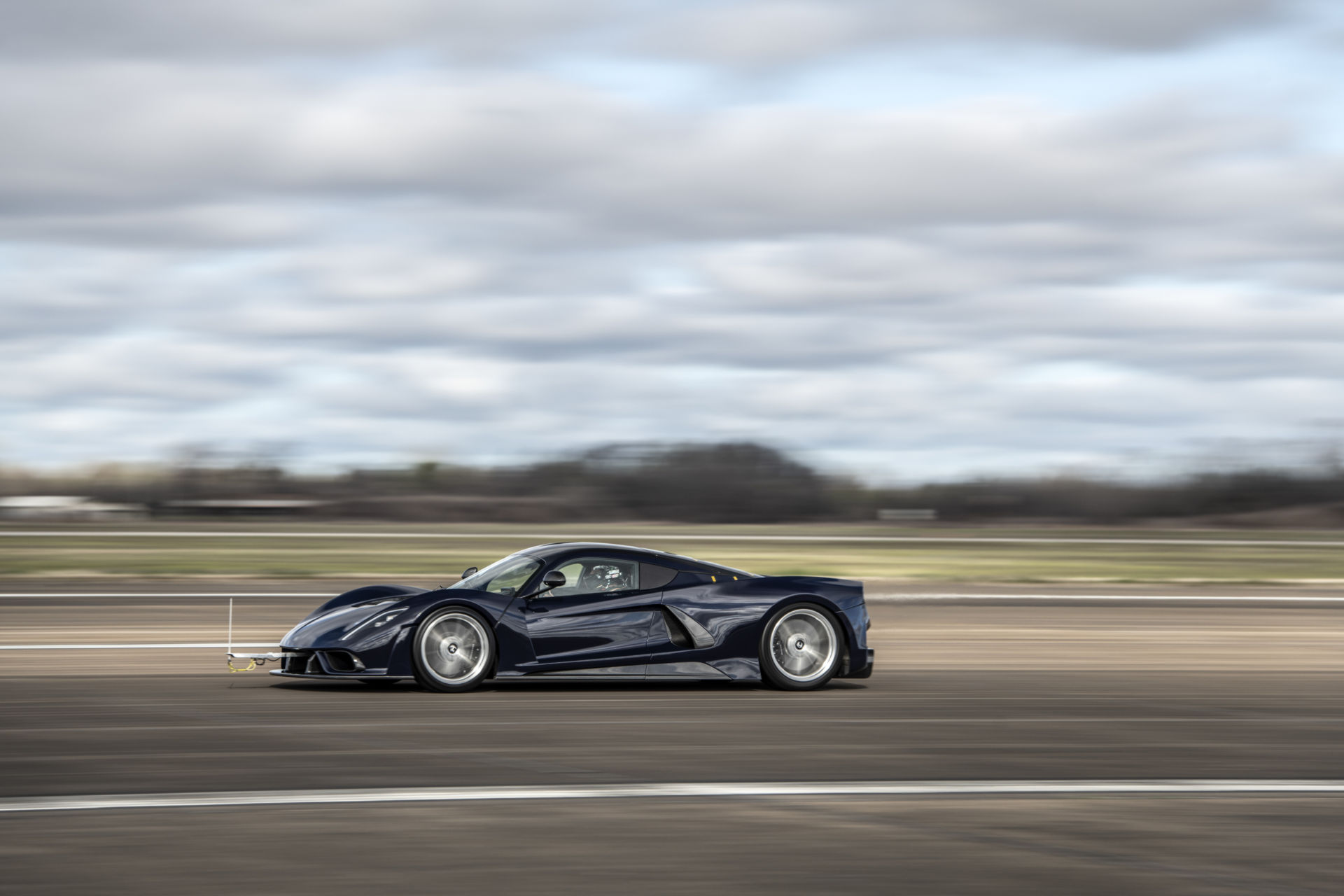 Hennessey Takes The Venom F5 To Over 200 MPH During Aerodynamic Testing