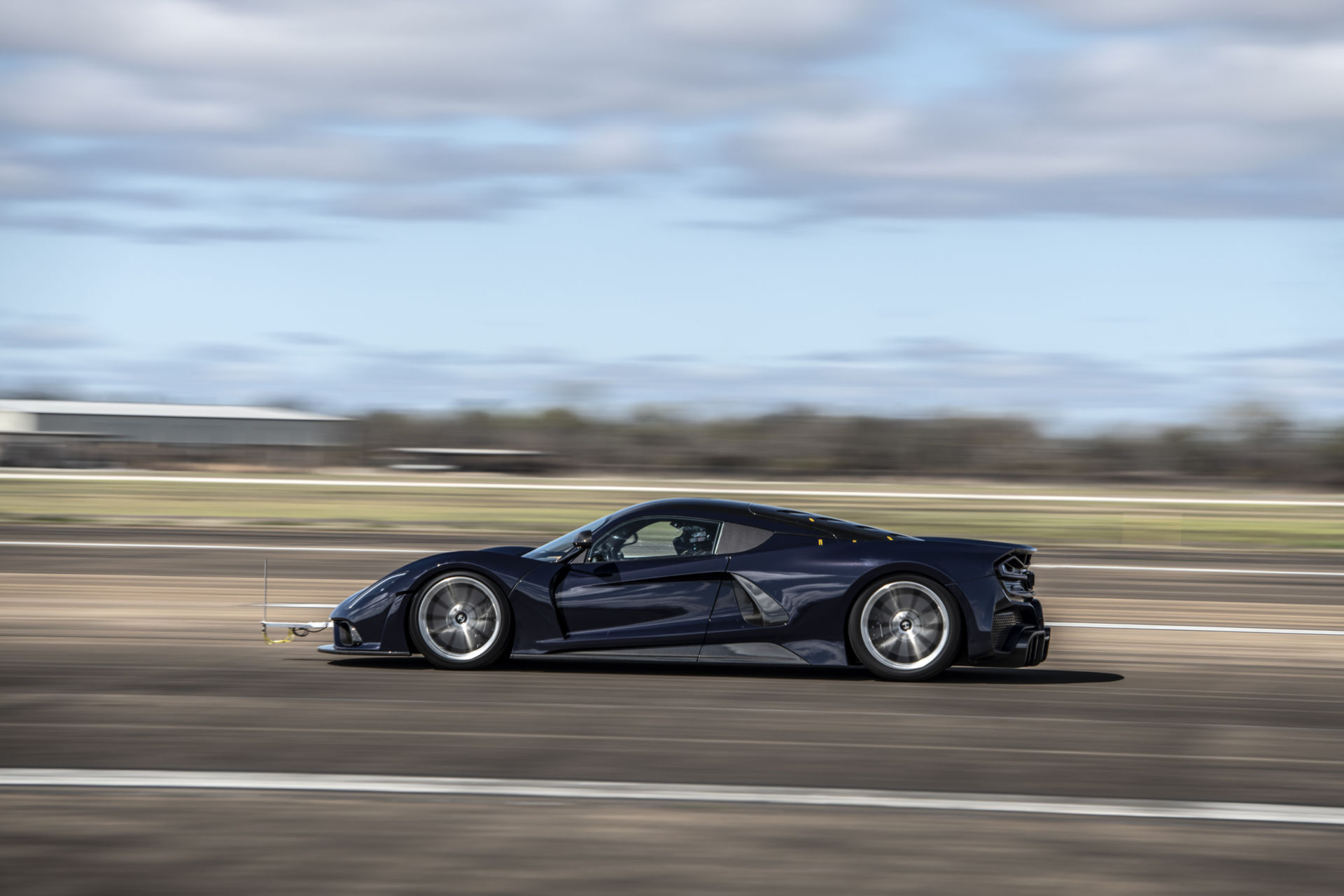 Hennessey Takes The Venom F5 To Over 200 MPH During Aerodynamic Testing