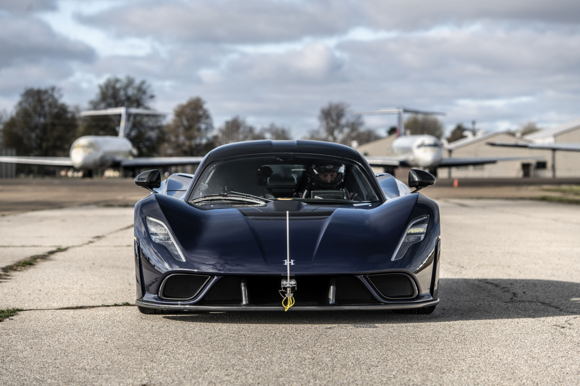 Hennessey Takes The Venom F5 To Over 200 MPH During Aerodynamic Testing
