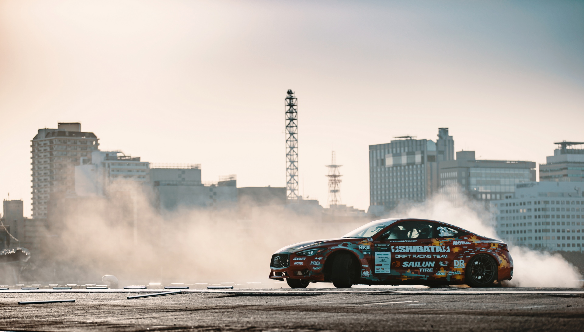 Envious Of America’s Infiniti Q60, Japanese Drifters Imported It For Competition And Gave It 1,000-HP