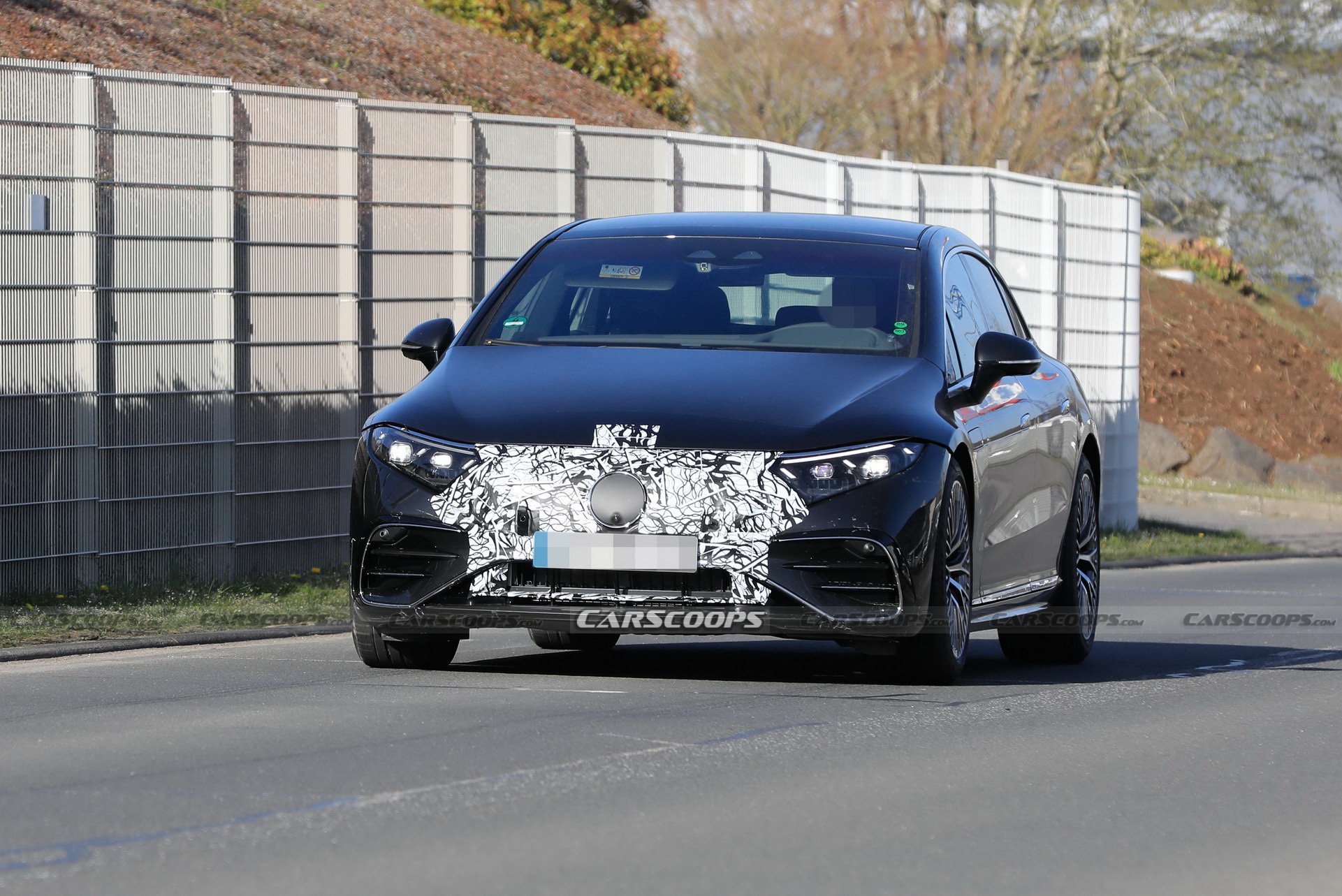 Hotter Mercedes-AMG EQS Electric Performance Sedan Spotted Out In The Open Again