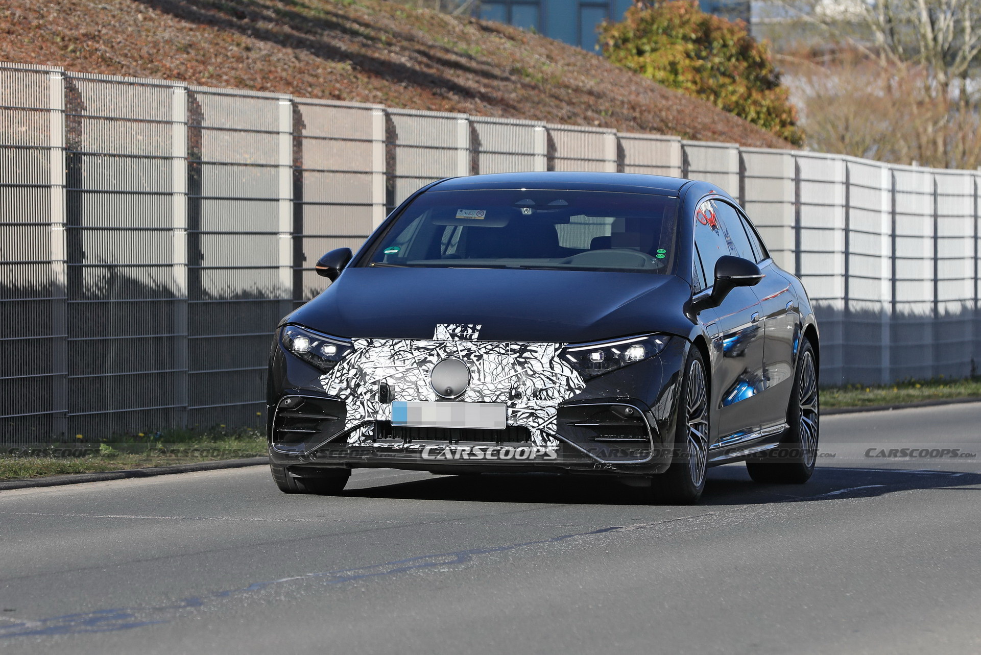Hotter Mercedes-AMG EQS Electric Performance Sedan Spotted Out In The Open Again