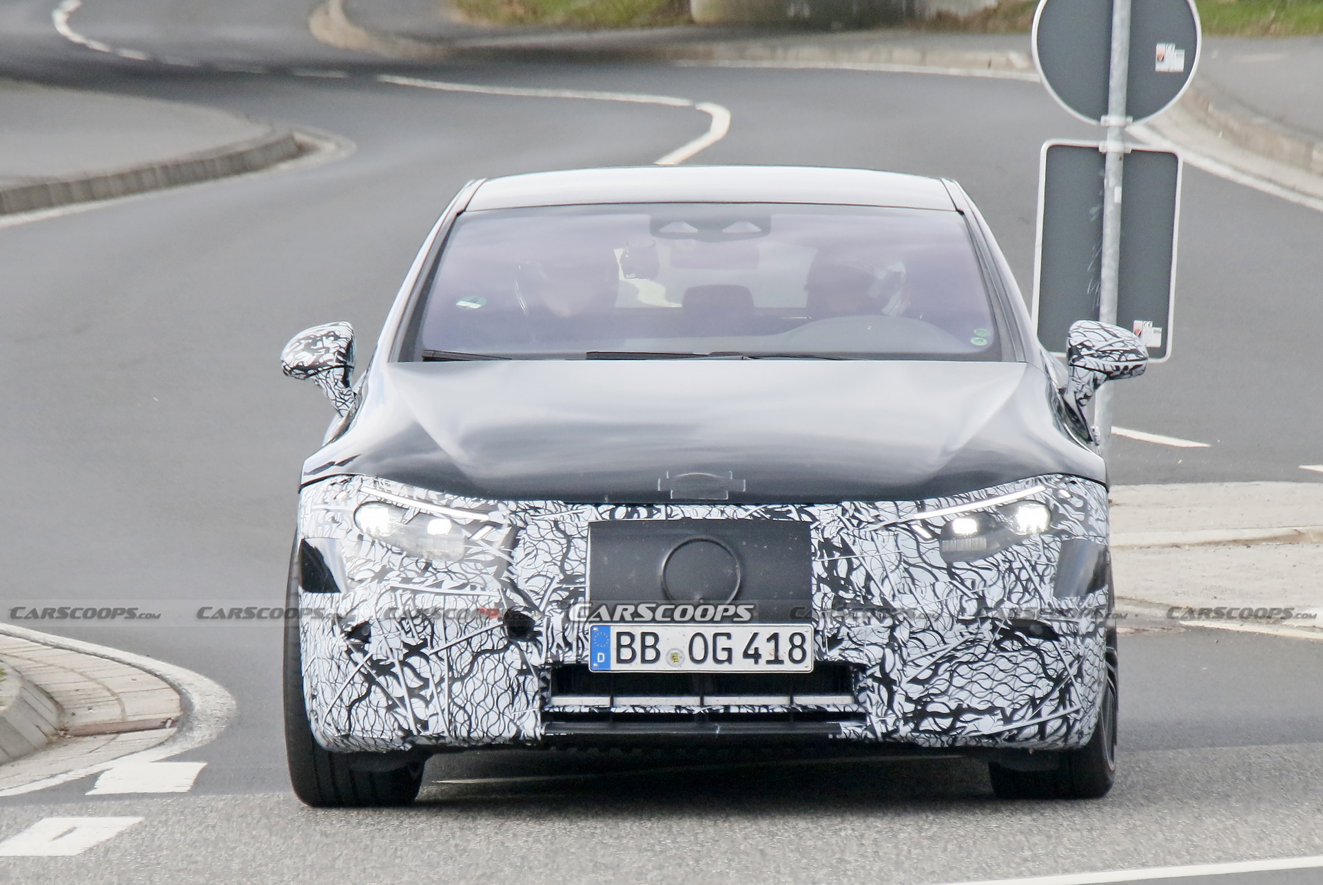 Hotter Mercedes-AMG EQS Electric Performance Sedan Spotted Out In The Open Again