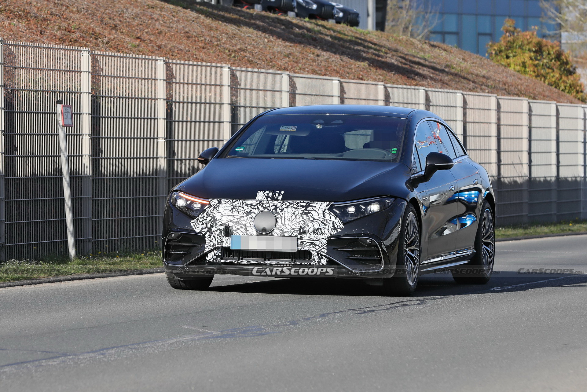 Hotter Mercedes-AMG EQS Electric Performance Sedan Spotted Out In The Open Again