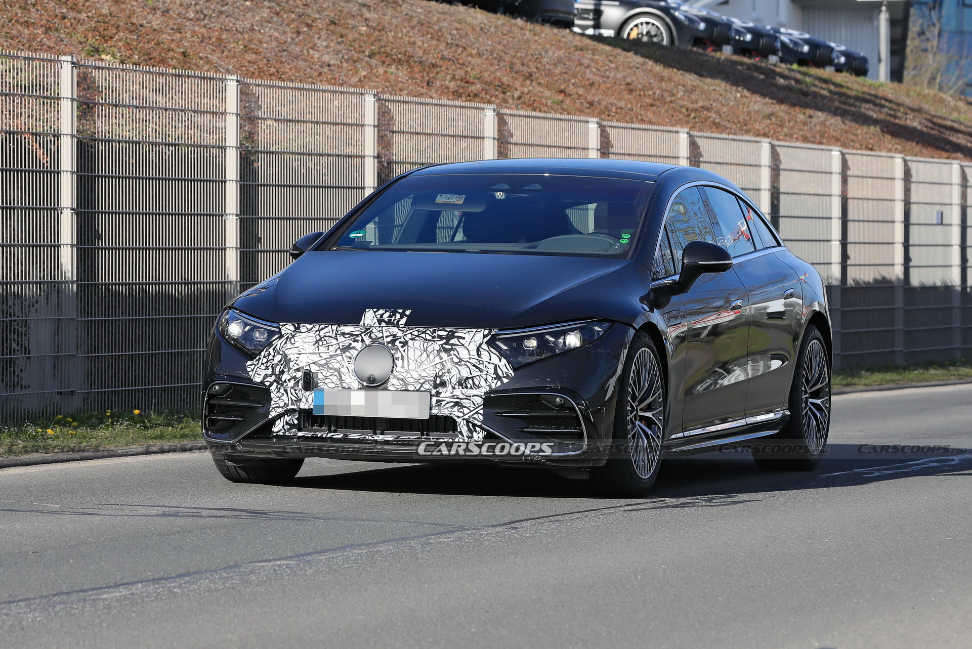 Hotter Mercedes-AMG EQS Electric Performance Sedan Spotted Out In The Open Again