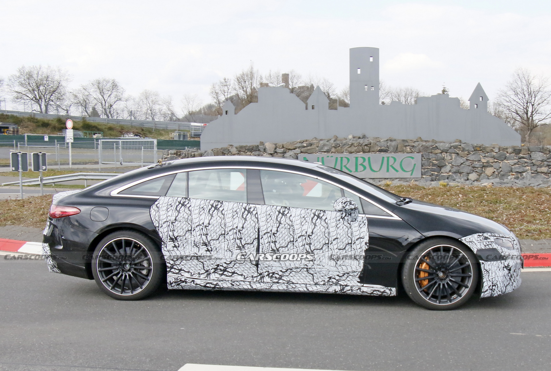 Hotter Mercedes-AMG EQS Electric Performance Sedan Spotted Out In The Open Again