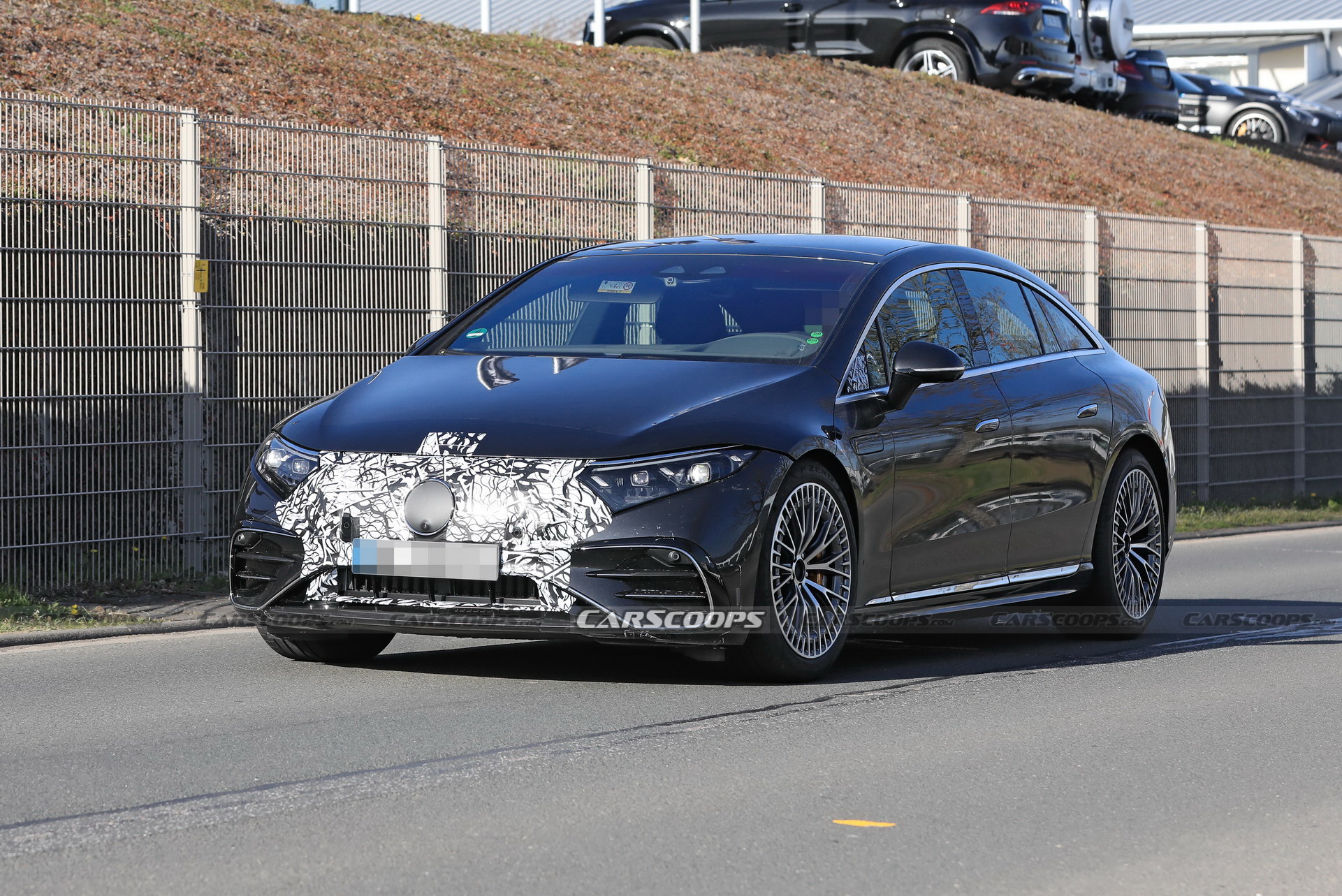 Hotter Mercedes-AMG EQS Electric Performance Sedan Spotted Out In The Open Again
