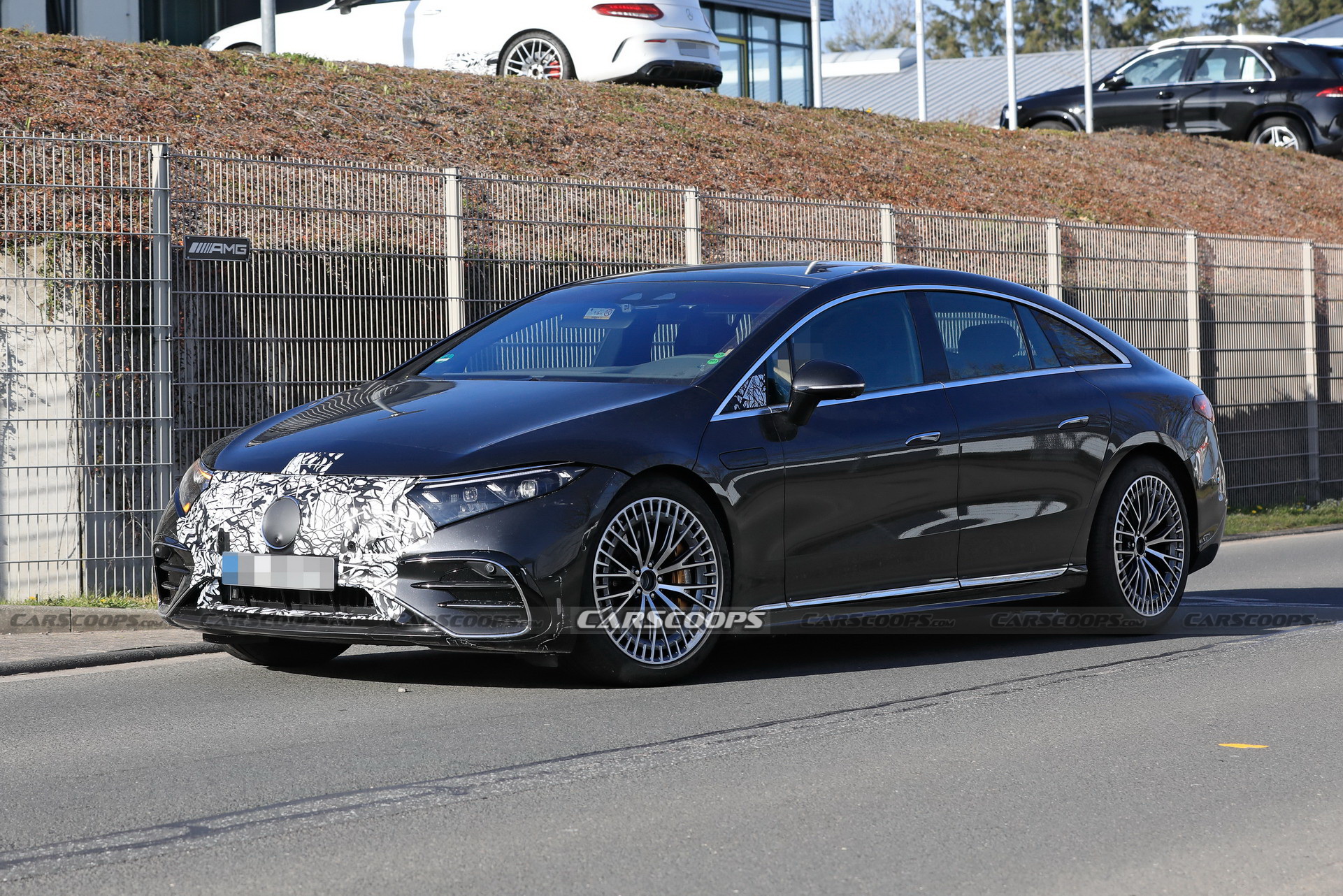 Hotter Mercedes-AMG EQS Electric Performance Sedan Spotted Out In The Open Again