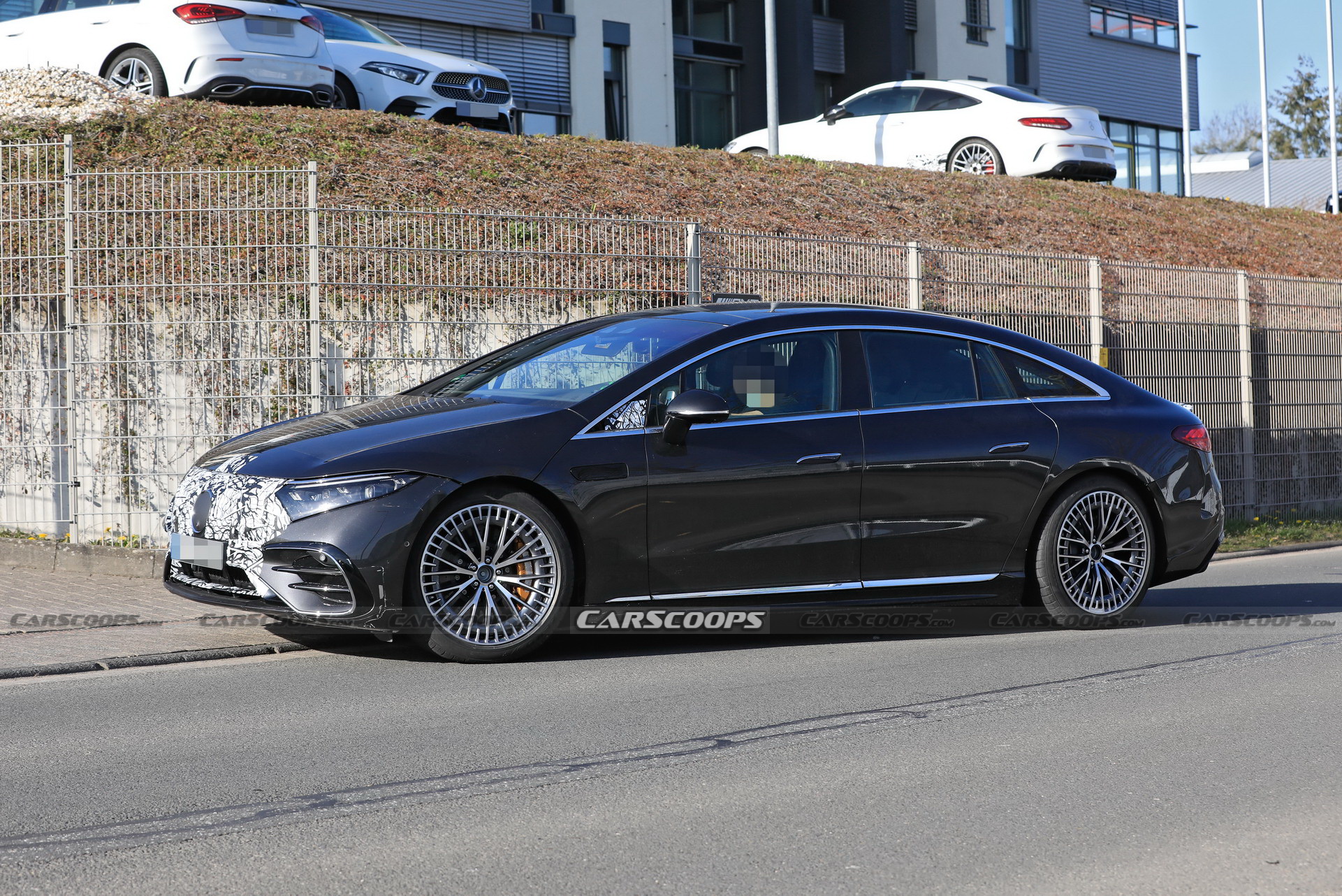Hotter Mercedes-AMG EQS Electric Performance Sedan Spotted Out In The Open Again