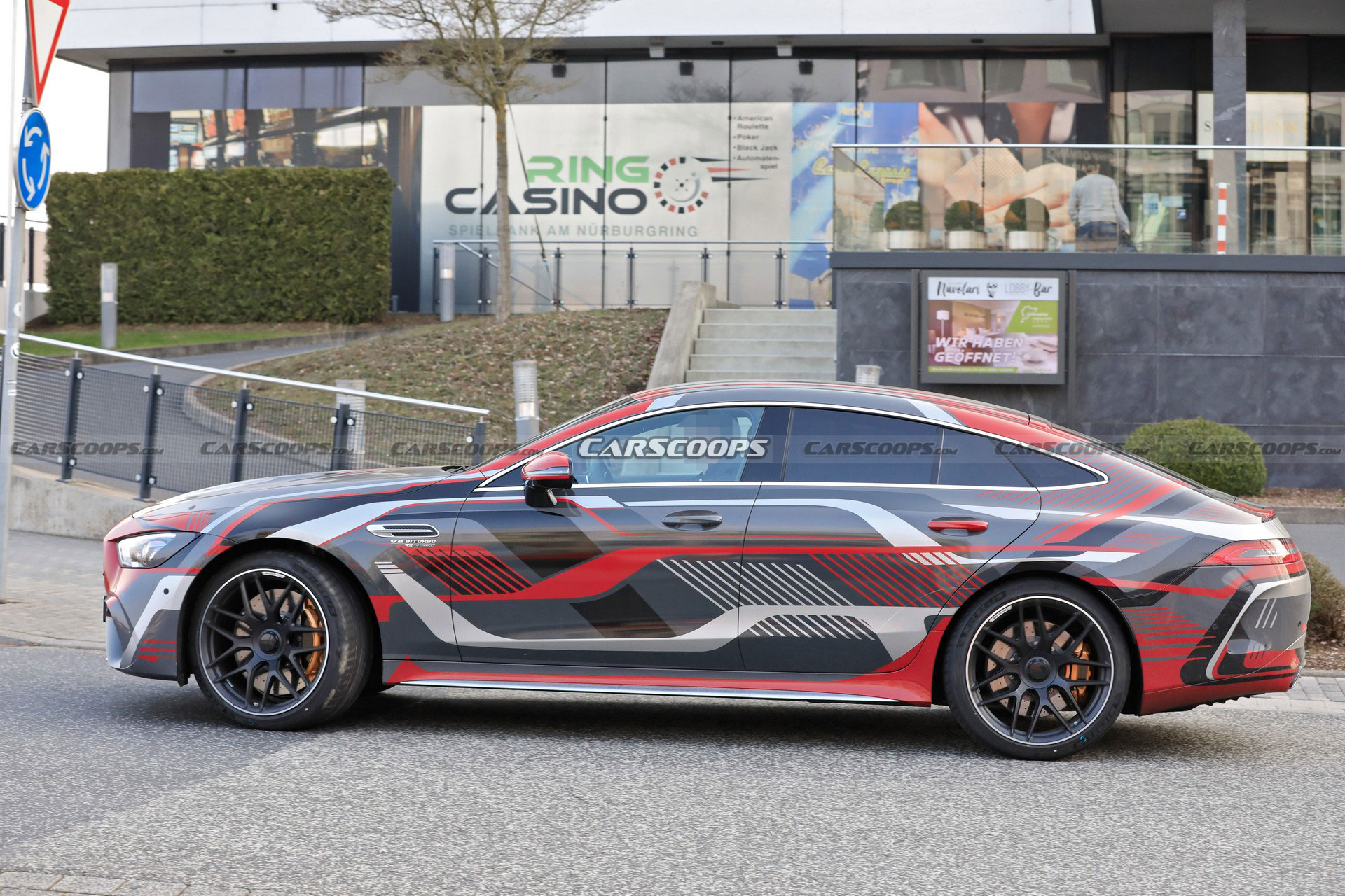 Mercedes-AMG GT 73 4-Door Spied Undisguised, Clearly Shows Off Its Charging Port