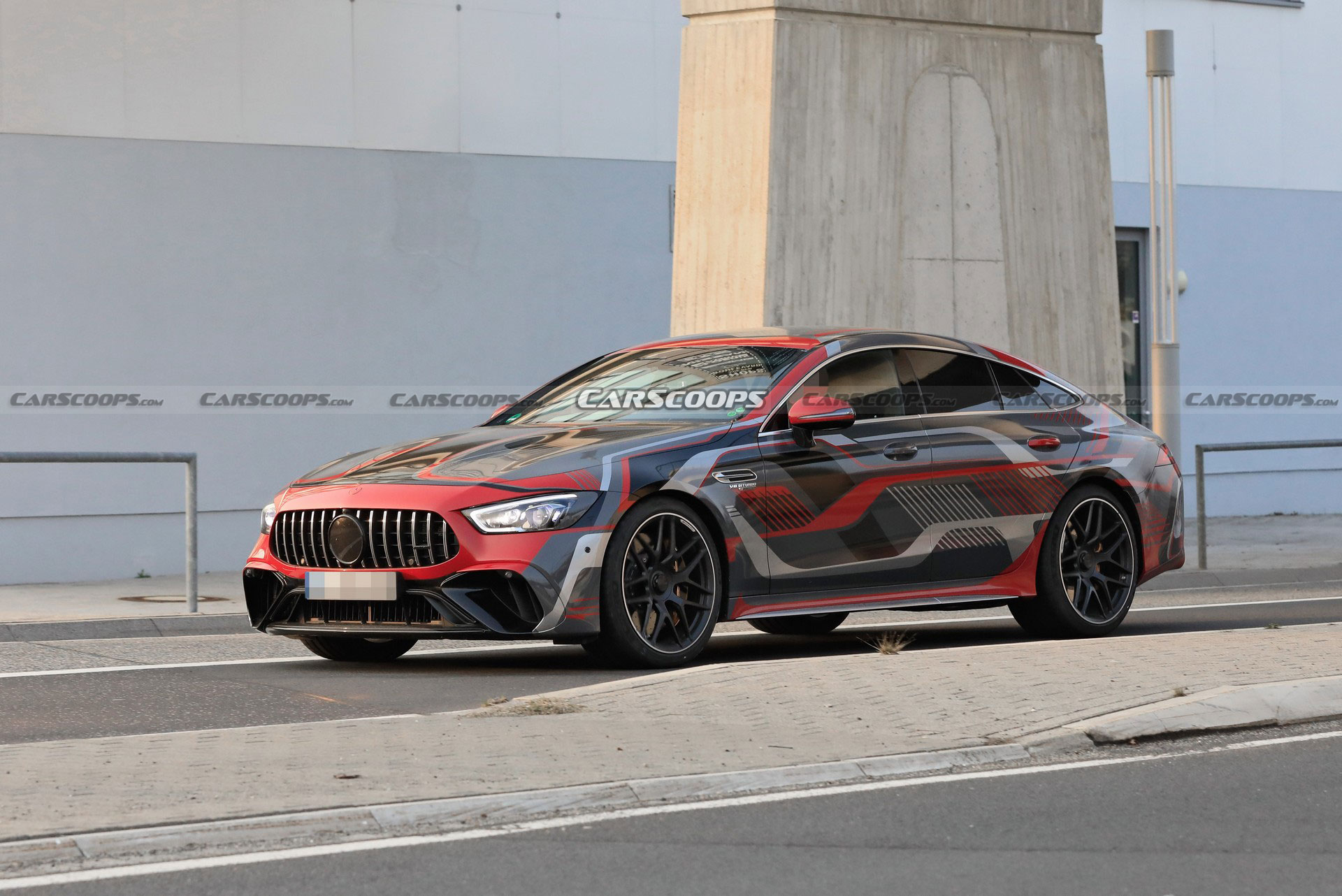 Mercedes-AMG GT 73 4-Door Spied Undisguised, Clearly Shows Off Its Charging Port