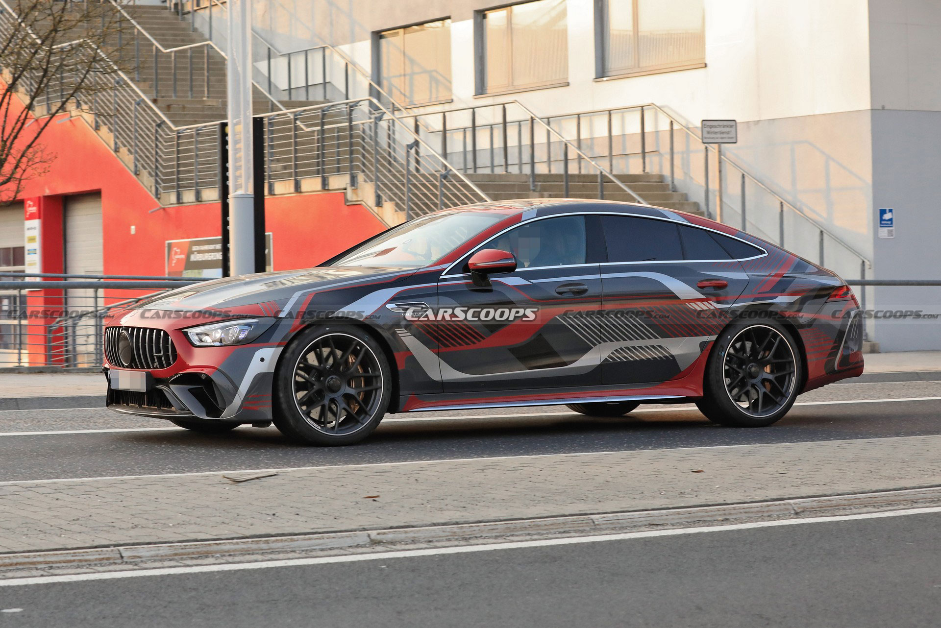 Mercedes-AMG GT 73 4-Door Spied Undisguised, Clearly Shows Off Its Charging Port